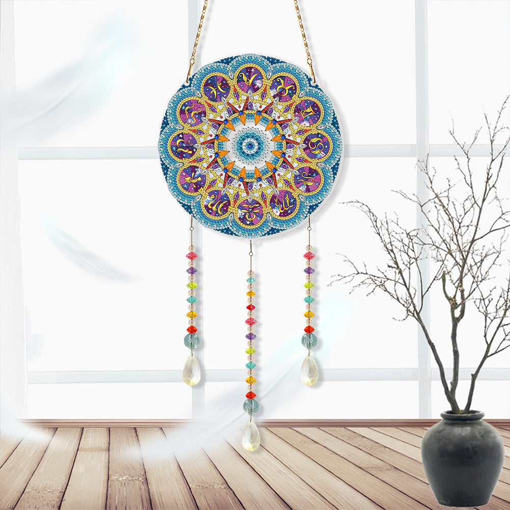 DIY Crystal Prism Teardrop Pendant Diamond Painting Kit Hanging Wind Chime