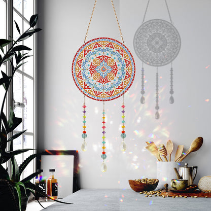 DIY Crystal Prism Teardrop Pendant Diamond Painting Kit Hanging Wind Chime