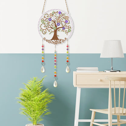 DIY Crystal Prism Teardrop Pendant Diamond Painting Kit Hanging Wind Chime