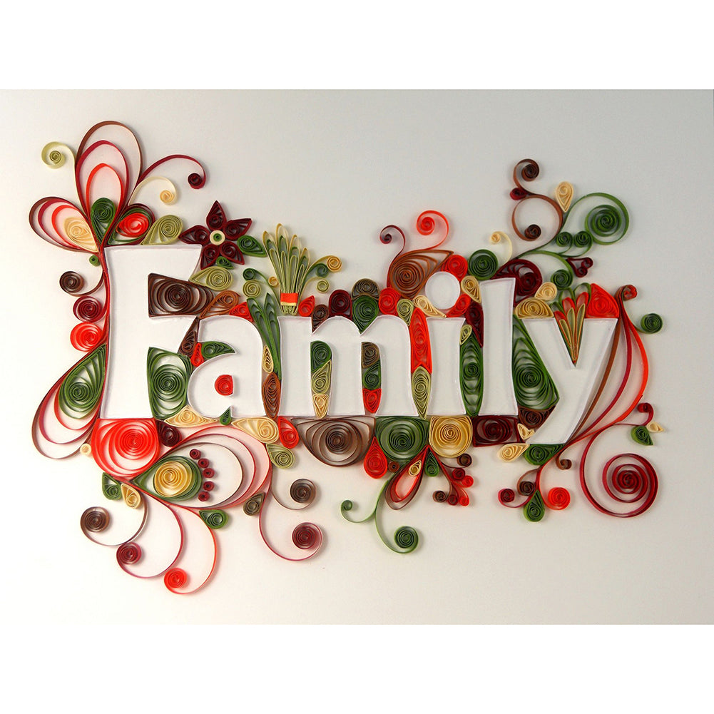 Family - Full Round Drill Diamond Painting 40*30CM
