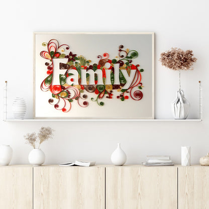 Family - Full Round Drill Diamond Painting 40*30CM
