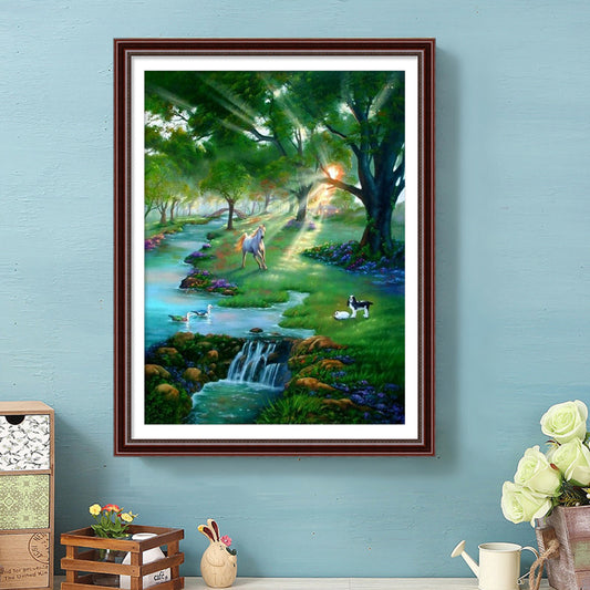 Grassland Horse - Full Round Drill Diamond Painting 40*50CM