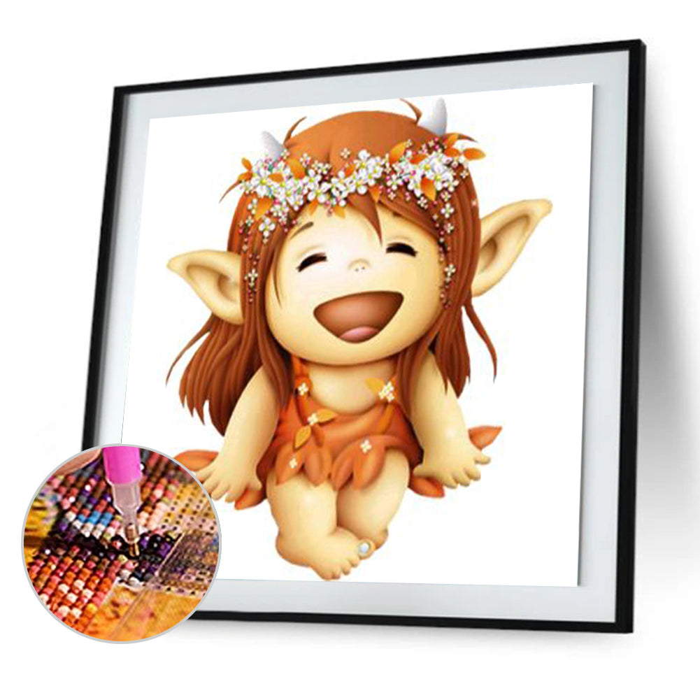 Elf Child - Full Round Drill Diamond Painting 40*40CM