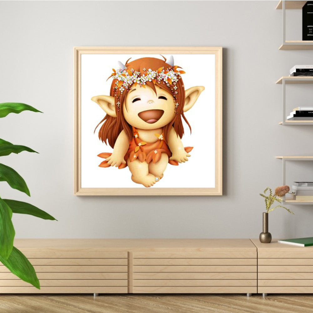 Elf Child - Full Round Drill Diamond Painting 40*40CM