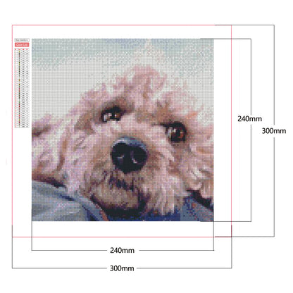 Puppy - Full Square Drill Diamond Painting 30*30CM