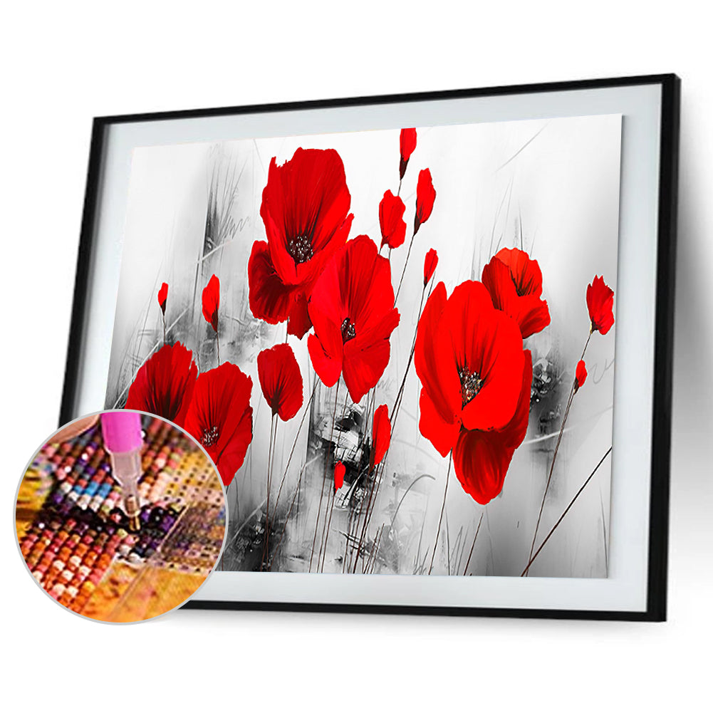 Safflower - Full Round Drill Diamond Painting 50*30CM