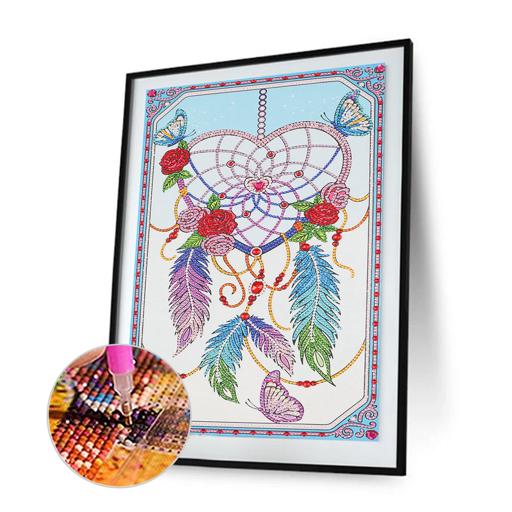 Dream Catcher - Special Shaped Drill Diamond Painting 30*40CM