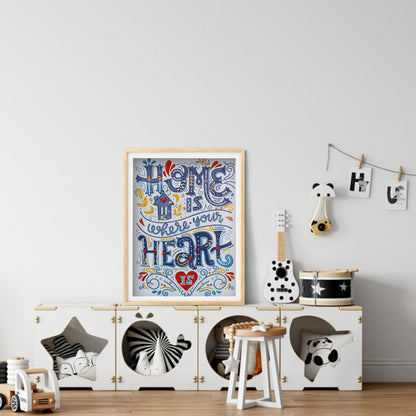 English Words - Special Shaped Drill Diamond Painting 30*40CM