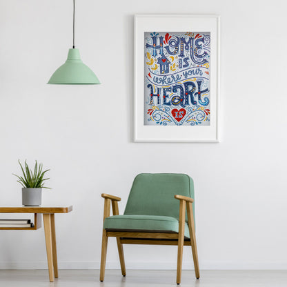 English Words - Special Shaped Drill Diamond Painting 30*40CM