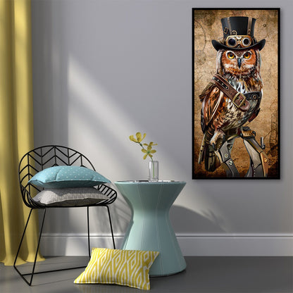 Owl - Full Round Drill Diamond Painting 40*75CM