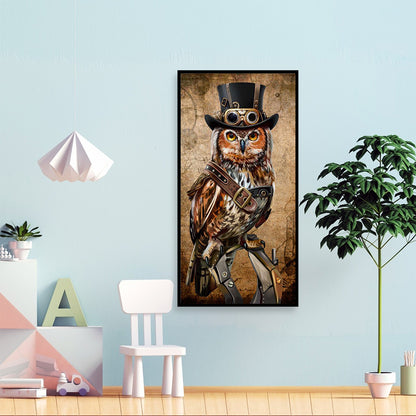 Owl - Full Round Drill Diamond Painting 40*75CM