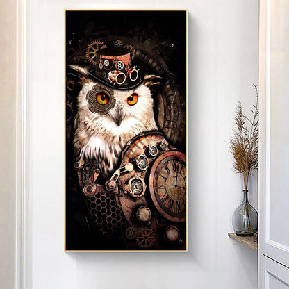 Owl - Full Round Drill Diamond Painting 40*75CM