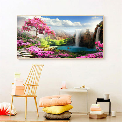 Landscape - Full Round Drill Diamond Painting 80*45CM