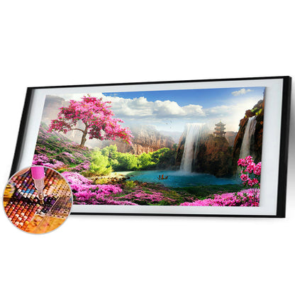 Landscape - Full Round Drill Diamond Painting 80*45CM