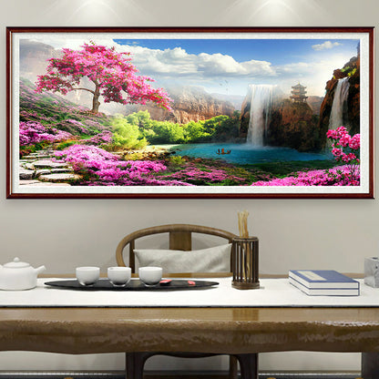 Landscape - Full Round Drill Diamond Painting 80*45CM