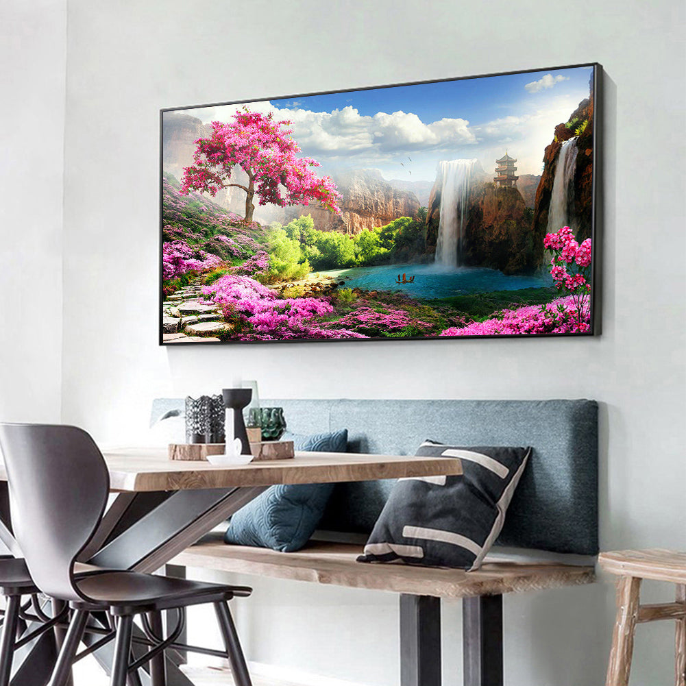 Landscape - Full Round Drill Diamond Painting 80*45CM