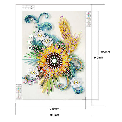 Quilling Paper - Special Shaped Drill Diamond Painting 30*40CM