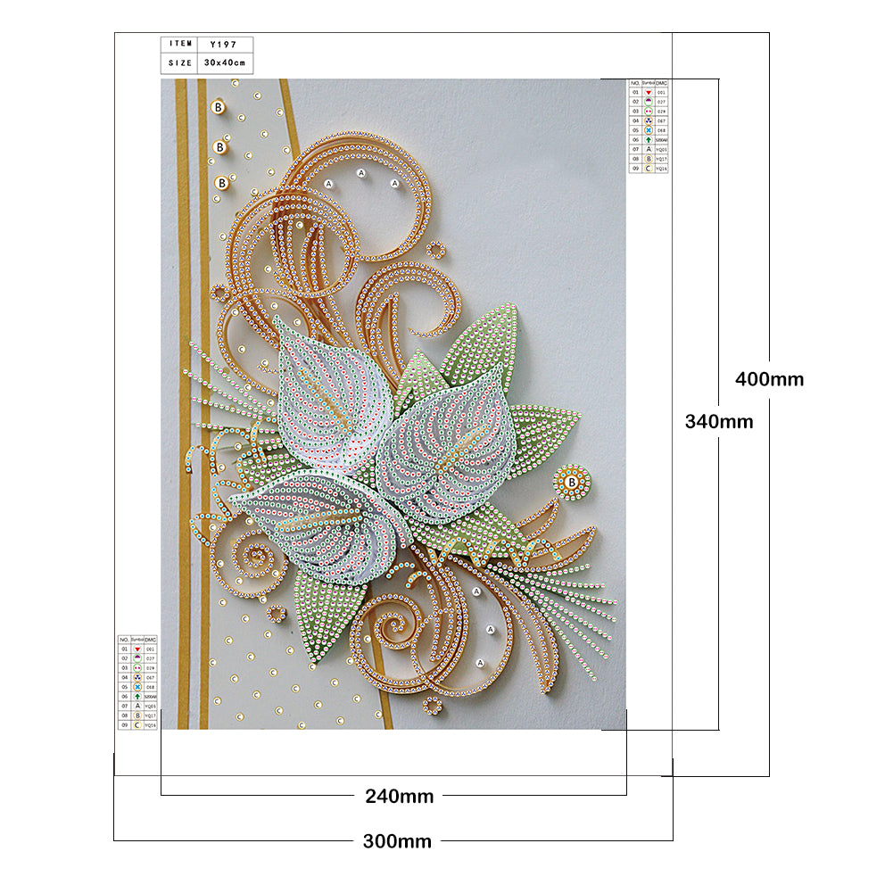 Paper Quilling - Special Shaped Drill Diamond Painting 30*40cm