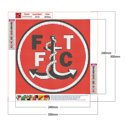 Fleetwood logo - Full Round Drill Diamond Painting 30*30CM
