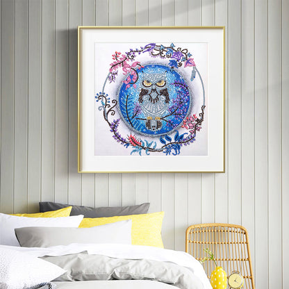 Owl - Special Shaped Drill Diamond Painting 30*30CM