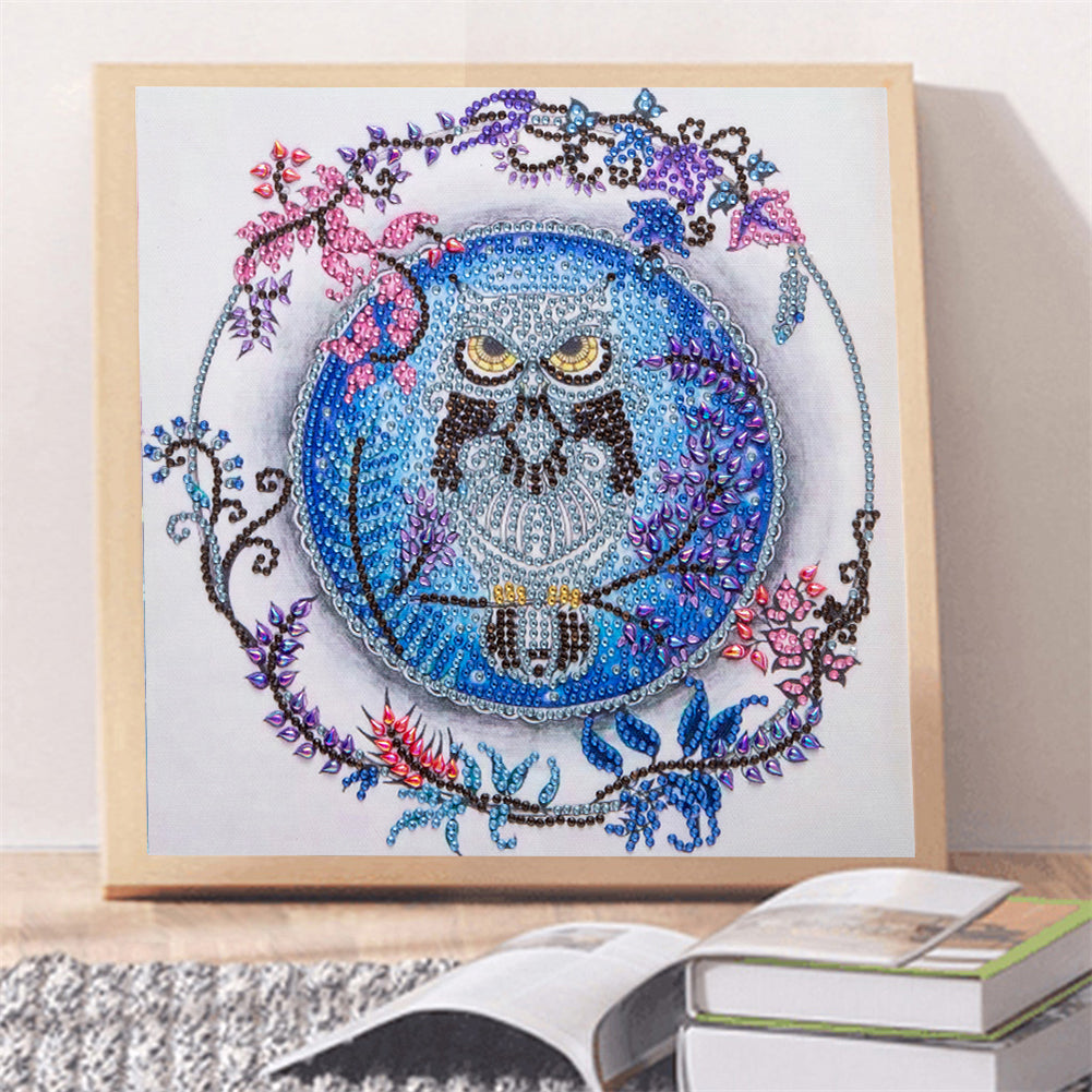 Owl - Special Shaped Drill Diamond Painting 30*30CM