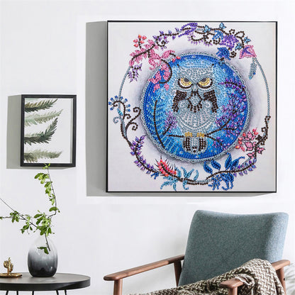 Owl - Special Shaped Drill Diamond Painting 30*30CM