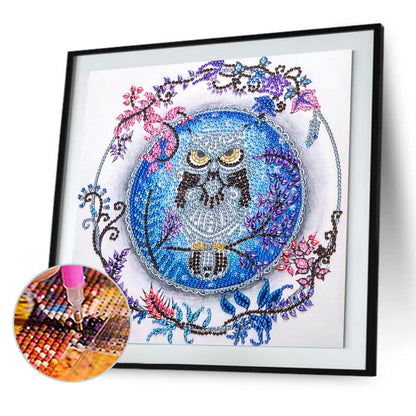 Owl - Special Shaped Drill Diamond Painting 30*30CM