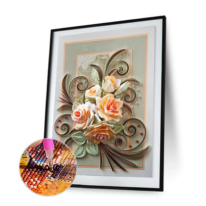 Paper Quilling - Full Round Drill Diamond Painting 30*40CM