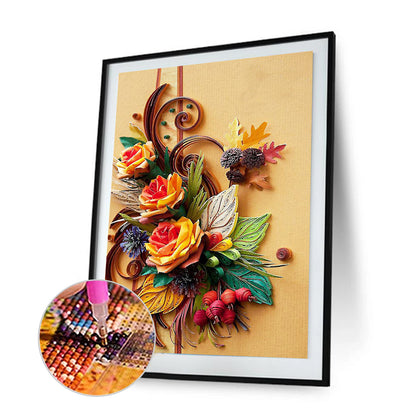 Paper Quilling - Full Round Drill Diamond Painting 30*40CM