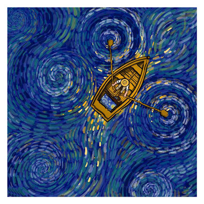 Star Lake - Full Round Drill Diamond Painting 40*40CM