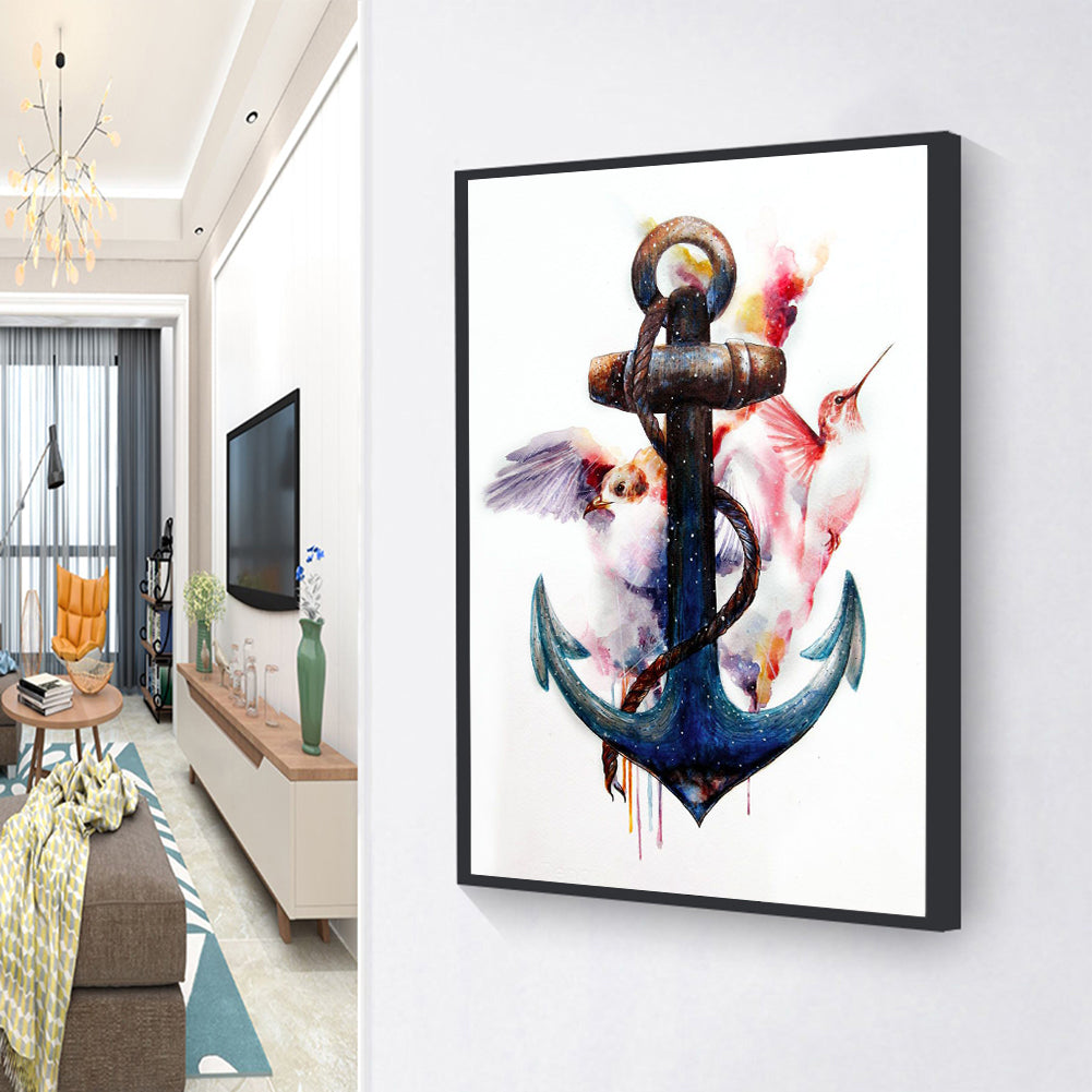 Ship Anchor - Full Round Drill Diamond Painting 30*40CM