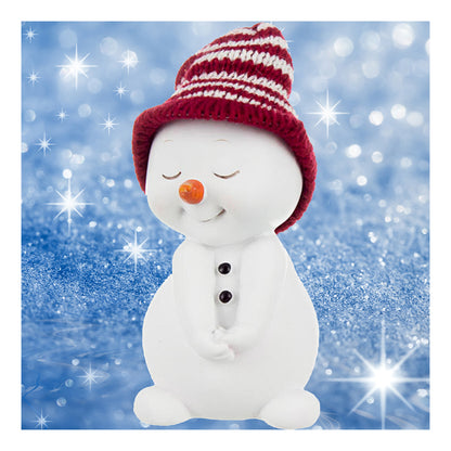 Red Snowman - Full Round Drill Diamond Painting 30*30CM