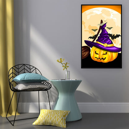 Pumpkin - Full Round Drill Diamond Painting 30*50CM