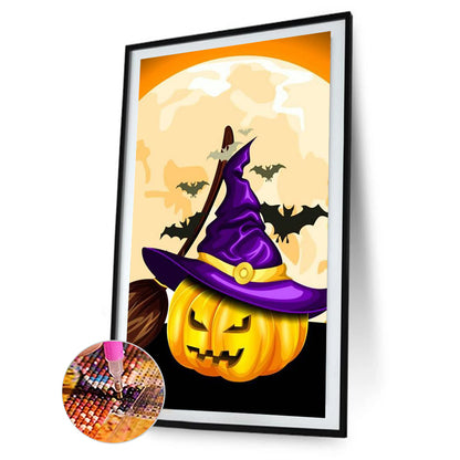 Pumpkin - Full Round Drill Diamond Painting 30*50CM