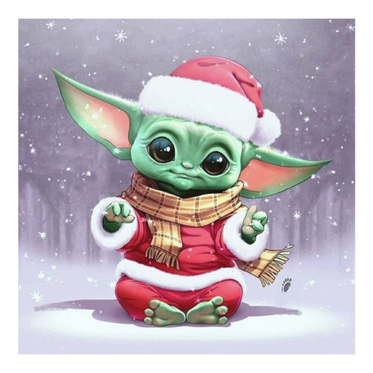 Christmas Yoda - Full Round Drill Diamond Painting 40*40CM