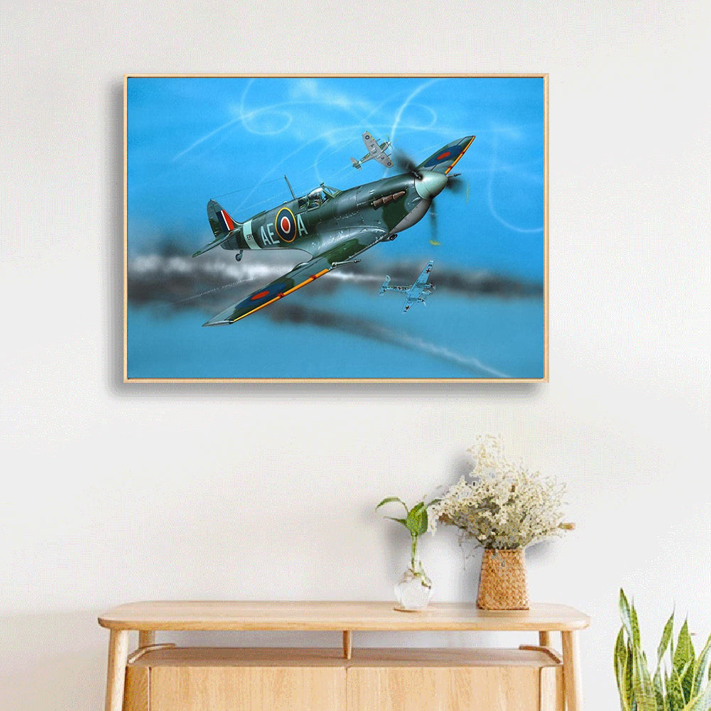 Airplane - Full Square Drill Diamond Painting 40*30CM