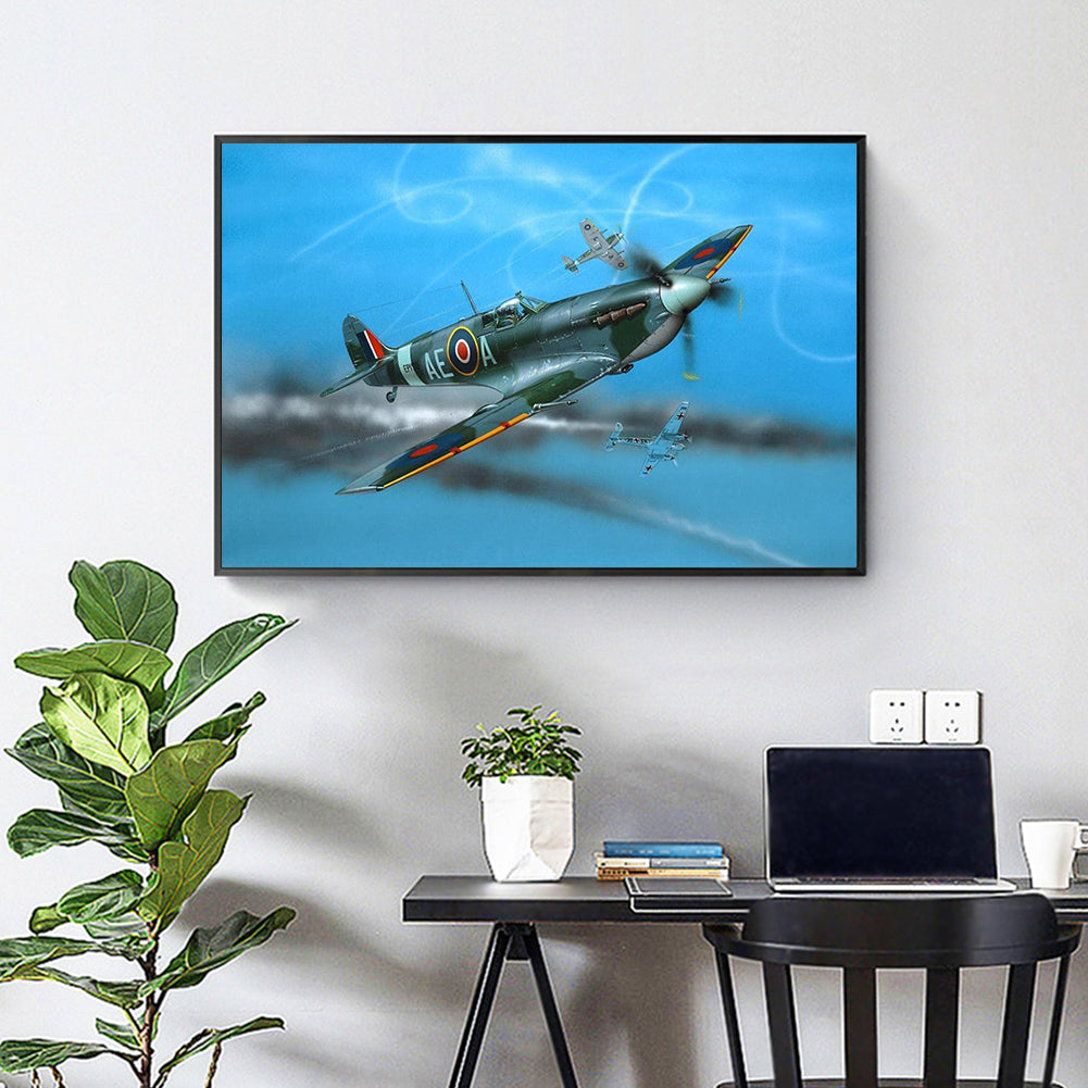 Airplane - Full Square Drill Diamond Painting 40*30CM