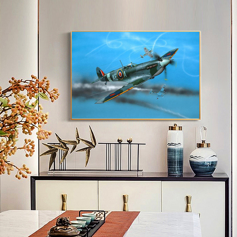 Airplane - Full Square Drill Diamond Painting 40*30CM