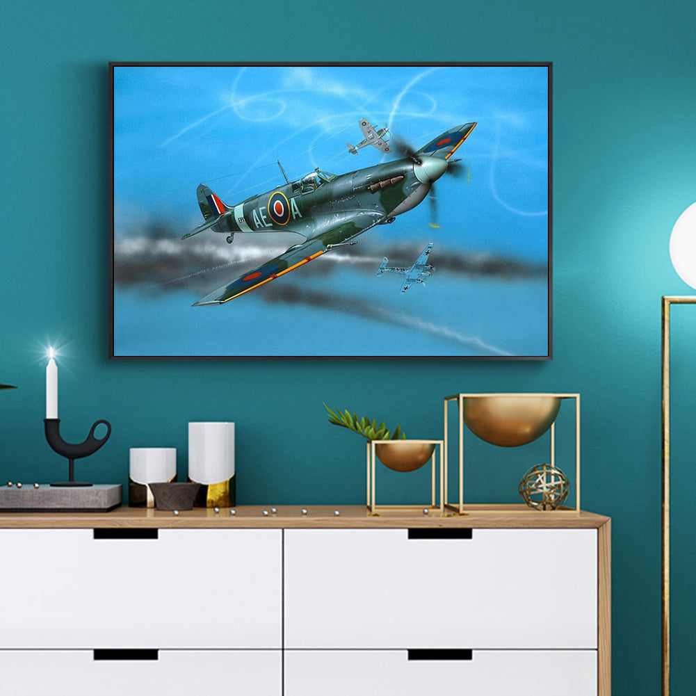 Airplane - Full Square Drill Diamond Painting 40*30CM