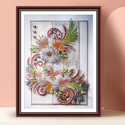 Flowers Plants - Special Shaped Drill Diamond Painting 30*40CM