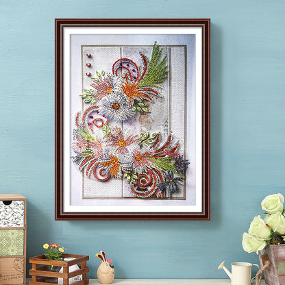 Flowers Plants - Special Shaped Drill Diamond Painting 30*40CM