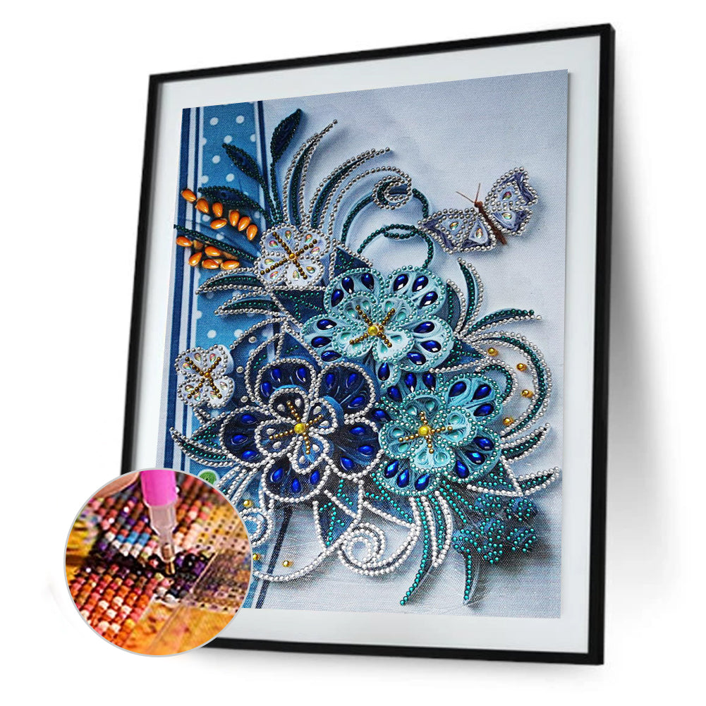 Flowers Plants - Special Shaped Drill Diamond Painting 30*40CM