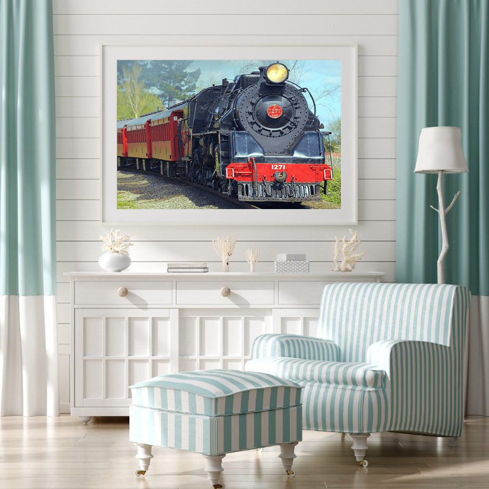 Train - Full Round Drill Diamond Painting 40*30CM