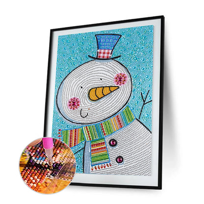 Snowman - Special Shaped Drill Diamond Painting 30*40CM