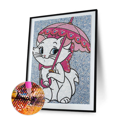 Cat - Special Shaped Drill Diamond Painting 30*40CM