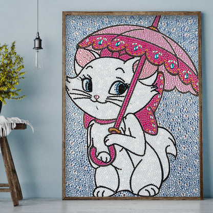 Cat - Special Shaped Drill Diamond Painting 30*40CM