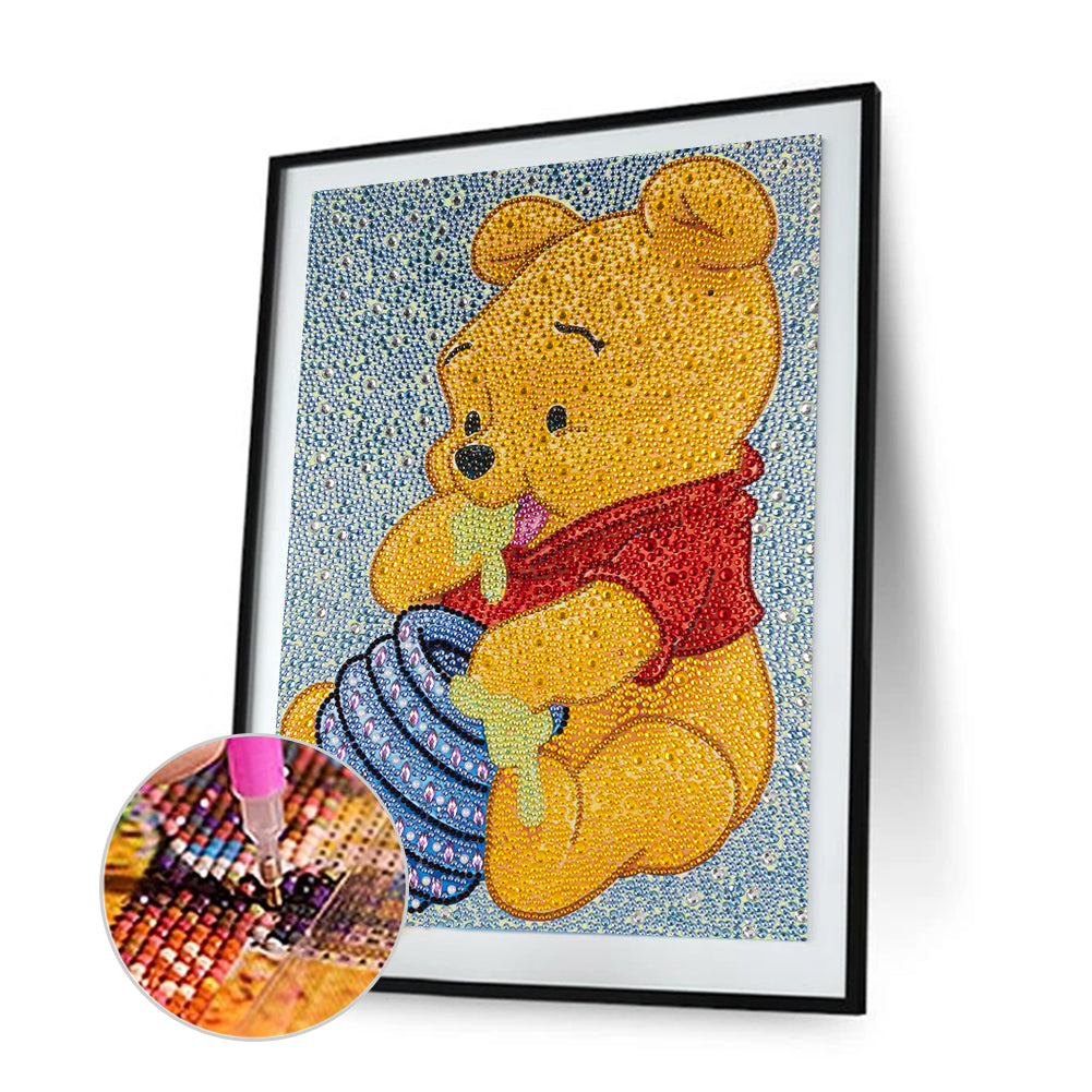 Bear - Special Shaped Drill Diamond Painting 30*40CM