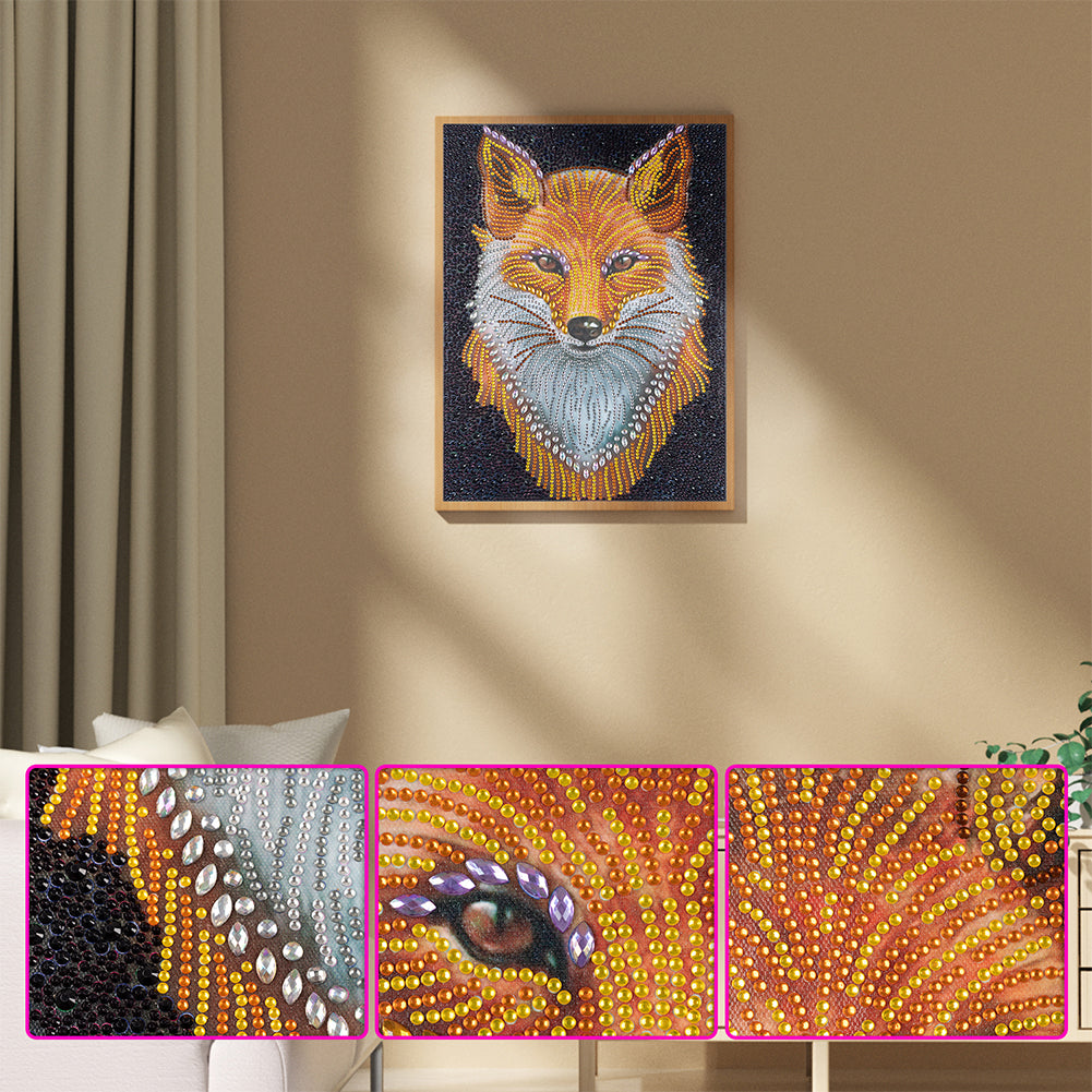 Fox - Special Shaped Drill Diamond Painting 30*40CM