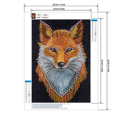 Fox - Special Shaped Drill Diamond Painting 30*40CM