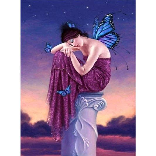 Beauty Butterfly - Full Square Drill Diamond Painting 30*40CM